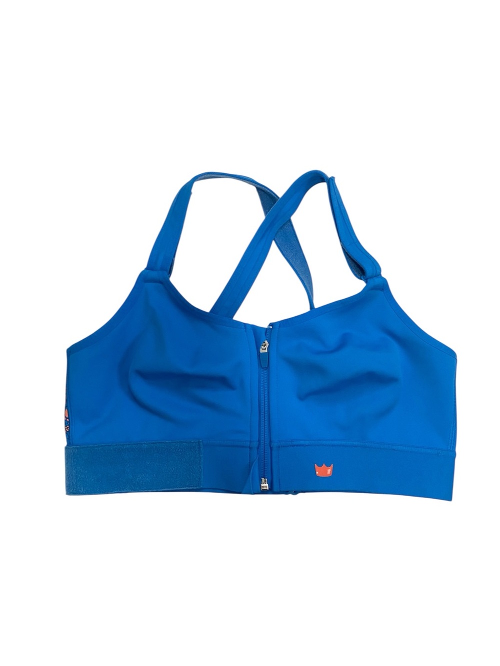 SHEFIT Women's Zip-Front Sports Bra - Bright Blue